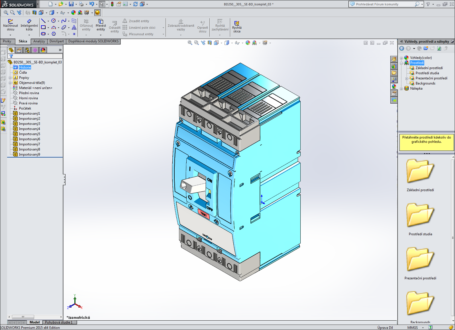 3D model CAD výkresu