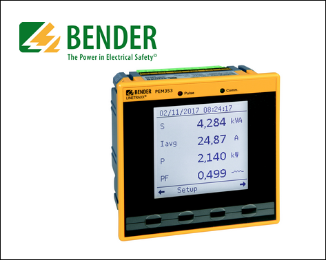 Obr. 1. Panelový multimetr a analyzátor sítě LINETRAXX® PEM353