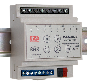 Obr. 4. Modul KAA-4R4 k řízení stmívatelných LED zdrojů