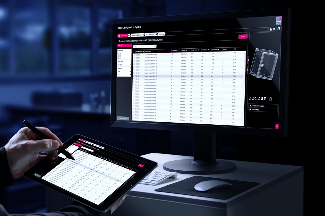 Obr. 2. Návrhový software Rittal Configuration System (RiCS)