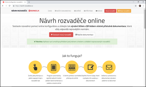 On-line aplikace Návrh rozvaděče.cz