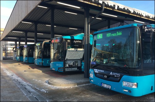 Obr. 3. Trutnovská flotila ekologických autobusů