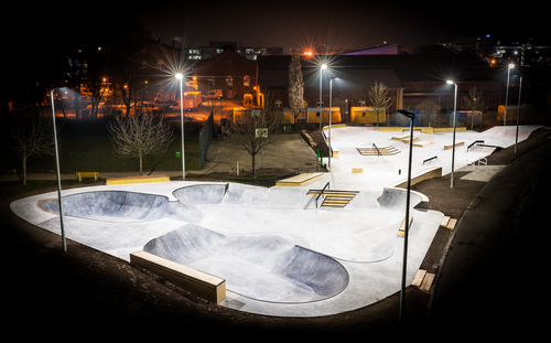 Skate park v Karlsruhe (Německo)