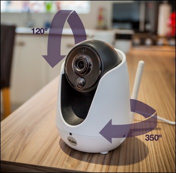 indoor kamera Yale Home View dokáže monitorovat 360° vaší domácnosti