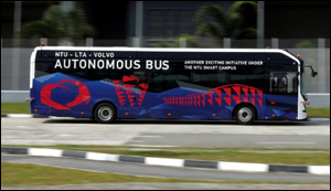 Autonomous Volvo bus