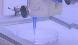 3-D printing living skin