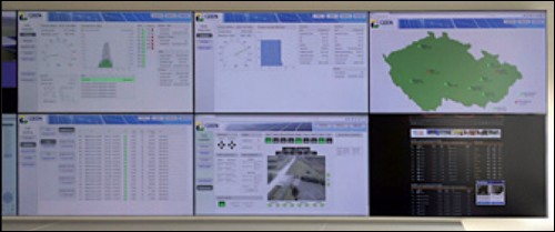 Dohledové centrum vodních a fotovoltaických elektráren z Foxtrotů