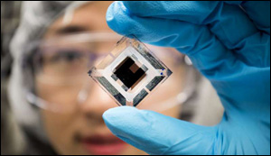 Record efficiency of organic solar cells