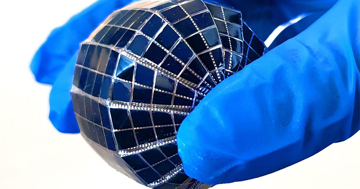 Spherical solar panels