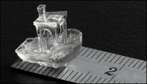 3-D printing of precise tiny objects