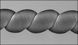 Yarn generating electricity