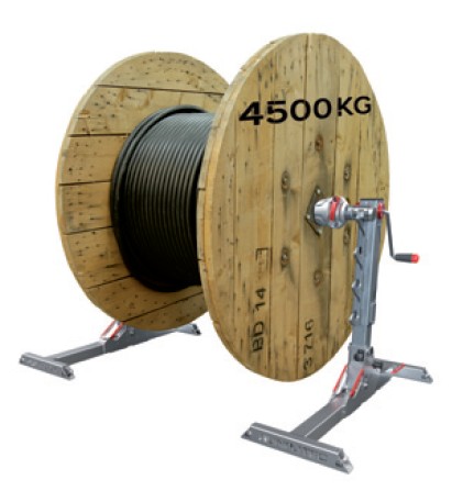Obr. 2. RunpoLifter 4500 k odvíjení silných a těžkých kabelů z cívek o hmotnosti až 4500 kg