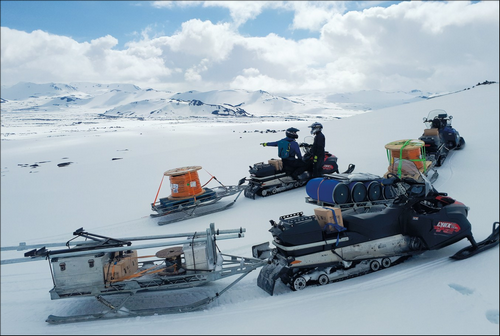 Kabely LAPP na sopce Hekla, zdroj:Icelandic Meteorological Office