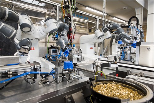 Nejnovější zásuvky ABB budou vyrábět roboty YuMi®