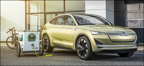 ŠKODA AUTO DigiLab začíná v Praze testovat mobilní nabíjecí stanice pro elektromobily