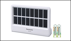 Panasonic releases a solar charger with USB, AA battery slots and LED lights