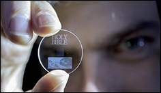 Glass disc that can store 360TB of data for 13.8 billion years