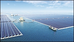 Floating solar power plant in China connected to grid
