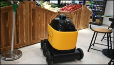 In China, yellow robots deliver snacks to your home