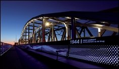 Colourful illumination of a bridge in Zutphen entrusted to Tecomat Foxtrot