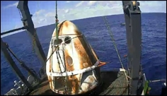 SpaceX Dragon demo capsule returns to Earth