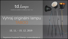 Soutěžte o originální industriální stojanové svítidlo TABOO