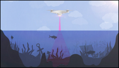 Američtí inženýři zkonstruovali systém pro snímání podmořského světa ze vzduchu