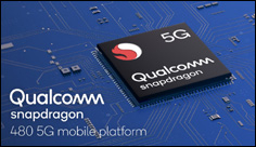 Společnost Qualcomm představila čipset Snapdragon 480 s podporou 5G sítí pro levné telefony
