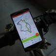 Mobilní cyklistická navigace na platformě Android.