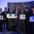 Zástupci společností, které obdržely Čestné uznání komise Zlatý Amper 2016
