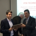 Při předávání ocenění Czech technology platform Smart Grid Award 2016 (zleva: J. Jiřička, J. Beran)