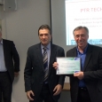 Při předávání ocenění Czech technology platform Smart Grid Award 2016 (zleva: J. Borkovec, J. Beran, J. Babka)