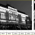 Obr. 17. Podrobnejšia analýza jasových hladín na budove hotela Carlton v Bratislave s cieľom posúdenia kontrastov a porovnania hodnôt jasu so susednými budovami (Polomová, 2019)