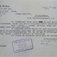 Obr. 10. Dopis firmy Dr. Preuss & Welten z října 1923